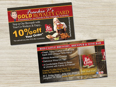 Red Castle Brewery Gold Card