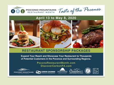 PMVB Restaurant Month Taste of the Poconos Sponsorship Guide